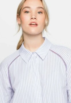 Sheego Hemdbluse - Lavendel Gestreift 11 Sheego Hemdbluse - Lavendel Gestreift -Sheego 1ac6f115fb3947e3a9d46647da255a29