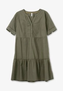 Sheego MIDI - Freizeitkleid - Khaki -Sheego 1b4dbff5abd6455faab0d8c021a60db3