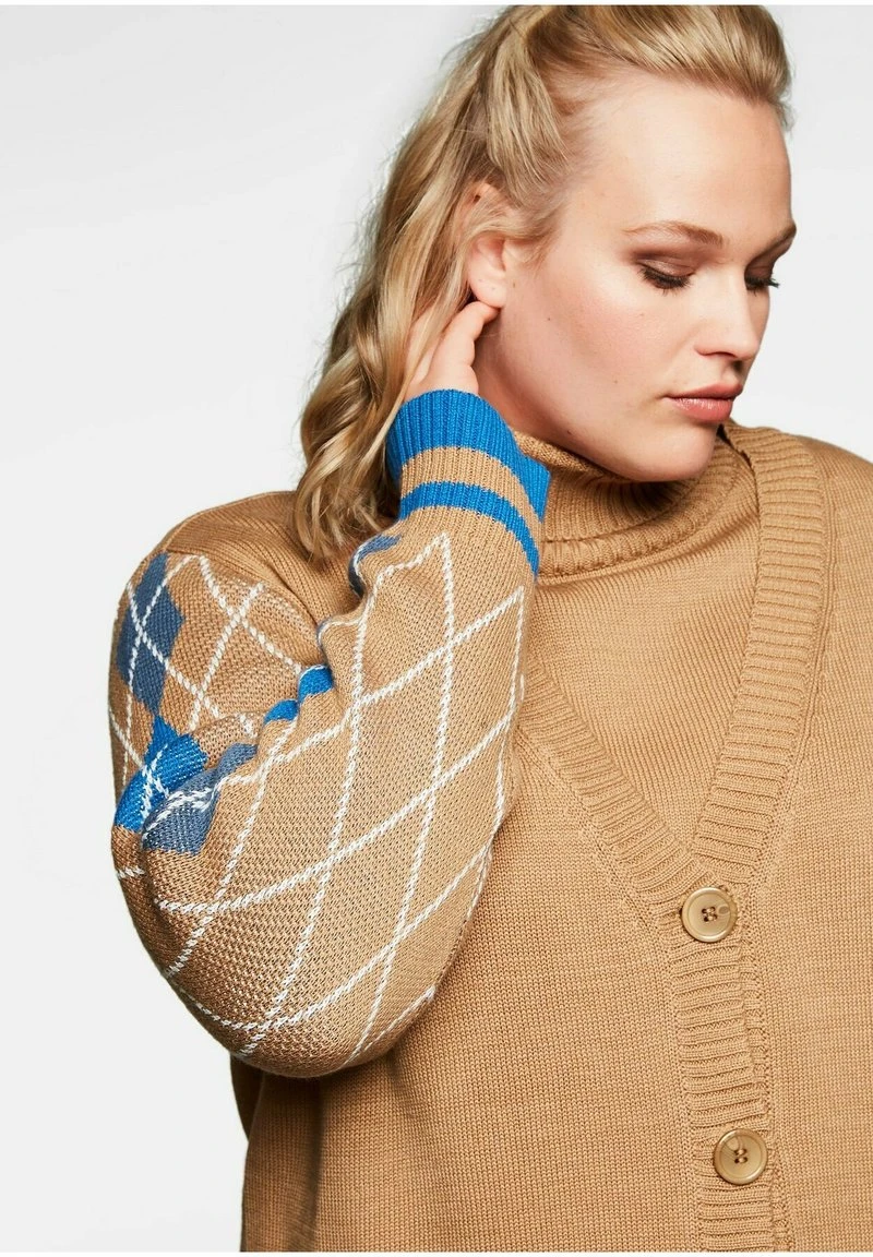 Sheego Strickjacke - Cappuccino 6 Sheego Strickjacke - Cappuccino – Bild 4