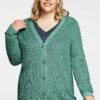 Sheego Strickjacke - Opalgrün 2 Sheego Strickjacke - Opalgrün -Sheego 1c53ea8e362248a58e1327ea9c5ff8cf