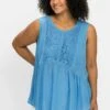 Sheego Bluse - Azurblau
