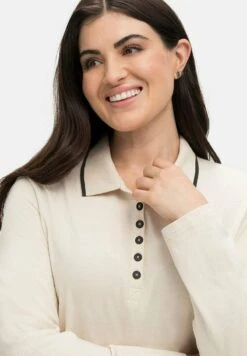 Sheego Poloshirt - Beigefarben Meliert 11 Sheego Poloshirt - Beigefarben Meliert -Sheego 1c9ef703d8154362bcf93a3cf636f90c