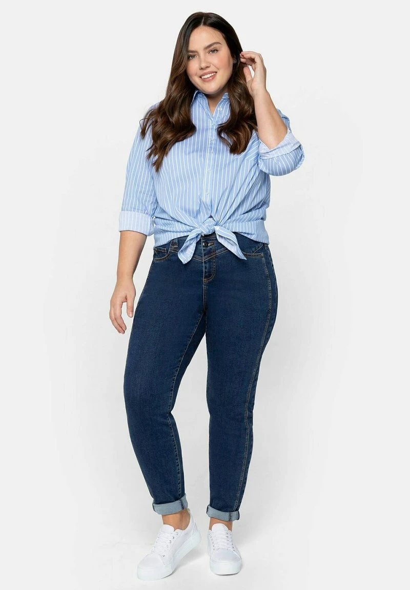 Sheego Jeans Skinny Fit - Dark Blue Denim 4 Sheego Jeans Skinny Fit - Dark Blue Denim – Bild 2