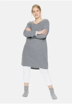 Sheego Freizeitkleid - Dunkelgrau Meliert