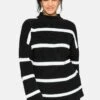 Sheego Strickpullover - Black/ White -Sheego 1e2dbb56a58e495a8345264ecb6fa573