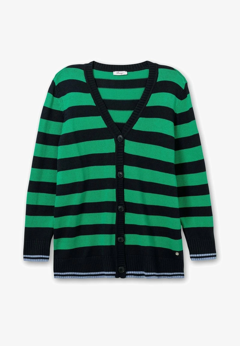 Sheego Strickjacke - Nachtblau Gestreift 7 Sheego Strickjacke - Nachtblau Gestreift – Bild 5