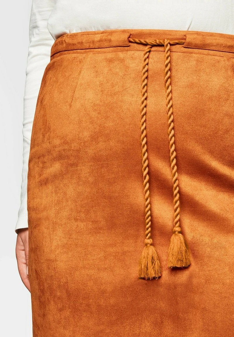 Sheego Bleistiftrock - Karamell 7 Sheego Bleistiftrock - Karamell – Bild 5