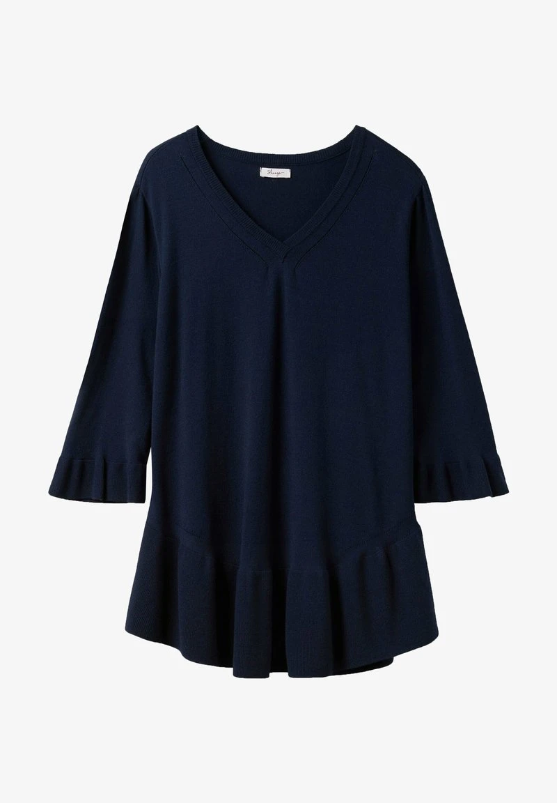 Sheego Strickpullover - Nachtblau 7 Sheego Strickpullover - Nachtblau – Bild 5