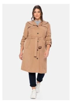 Sheego TRENCH - Trenchcoat - Cappuccino