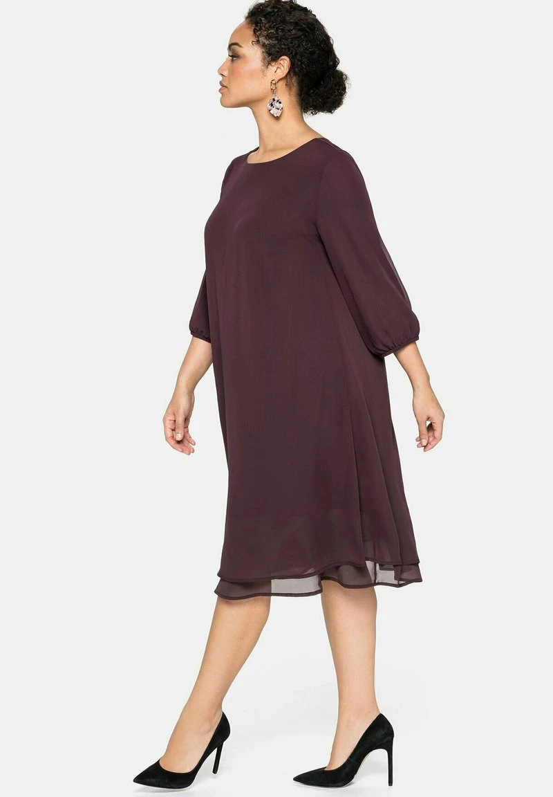 Sheego Freizeitkleid - Burgund 4 Sheego Freizeitkleid - Burgund – Bild 2