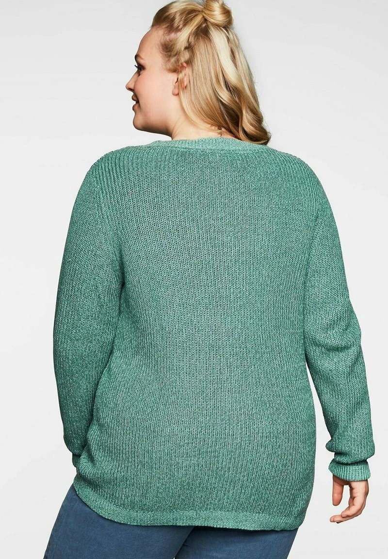 Sheego Strickjacke - Opalgrün 5 Sheego Strickjacke - Opalgrün – Bild 3