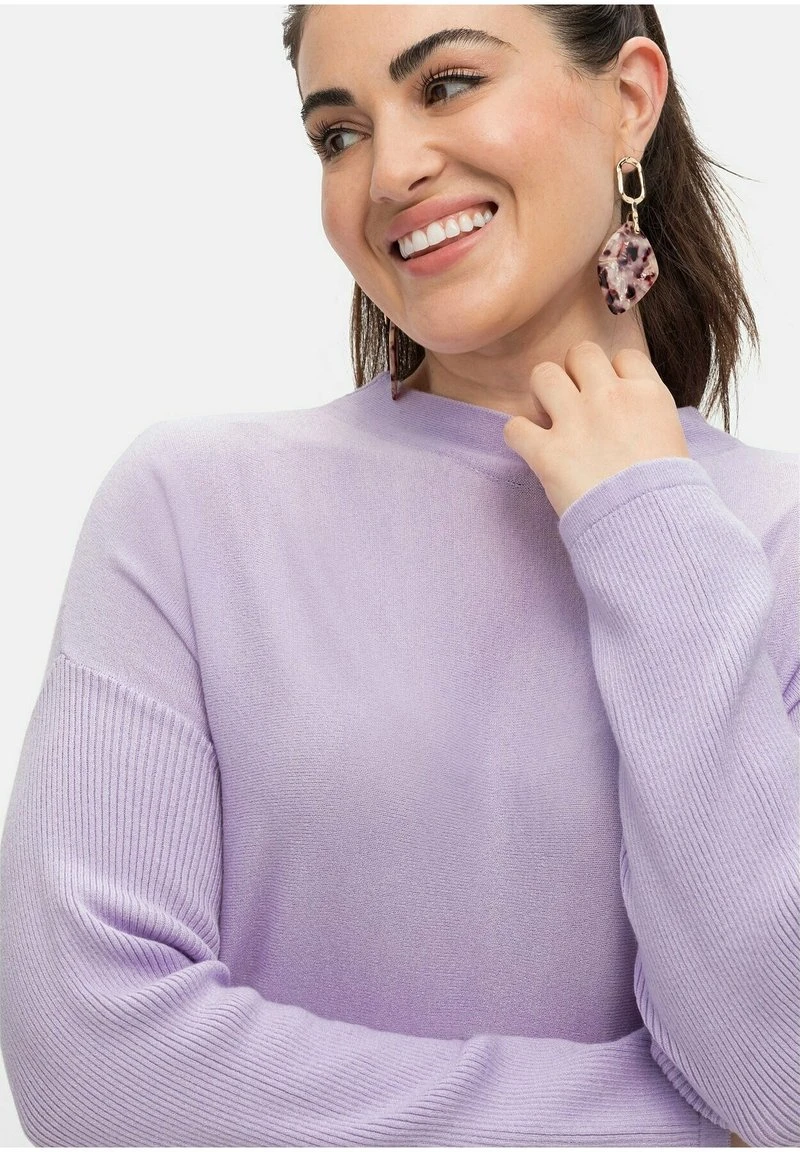 Sheego Strickpullover - Lavendel 6 Sheego Strickpullover - Lavendel – Bild 4