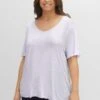 Sheego T-Shirt Basic - Lavendel