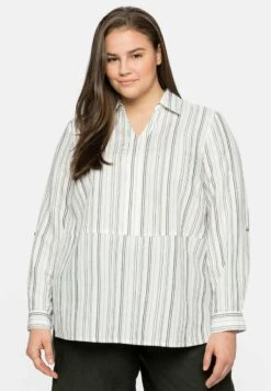 Sheego Bluse - Offwhite Gestreift