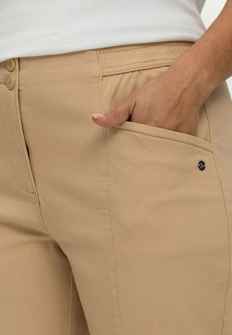 Sheego TWILL - Stoffhose - Beigefarben 6 Sheego TWILL - Stoffhose - Beigefarben – Bild 4