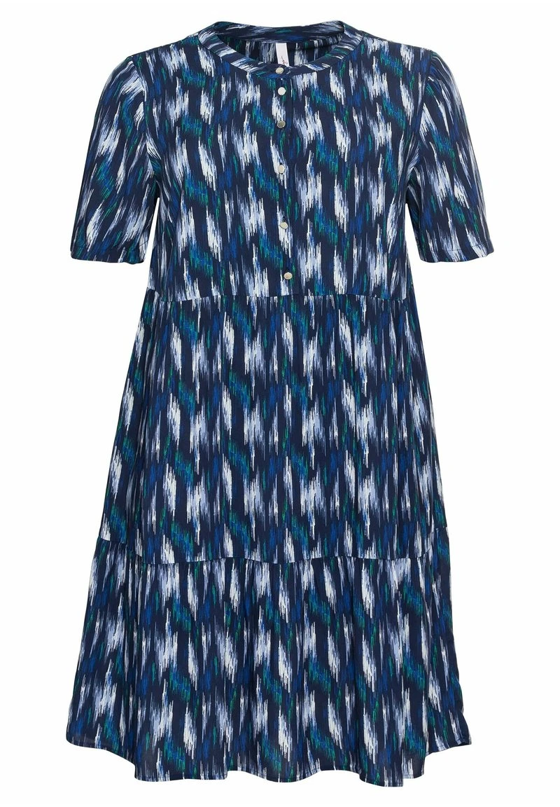 Sheego Blusenkleid - Marine Bedruckt 5 Sheego Blusenkleid - Marine Bedruckt – Bild 3