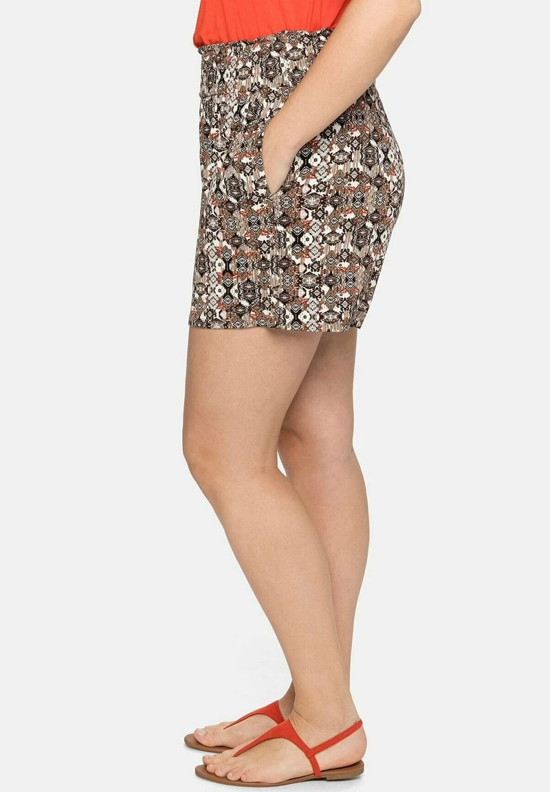 Sheego Shorts - Rostrot Gemustert 6 Sheego Shorts - Rostrot Gemustert – Bild 4