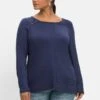 Sheego LANGARM - Langarmshirt - Dark Blue -Sheego 25f159add4ce4dcb9f8e064efc8d61a8