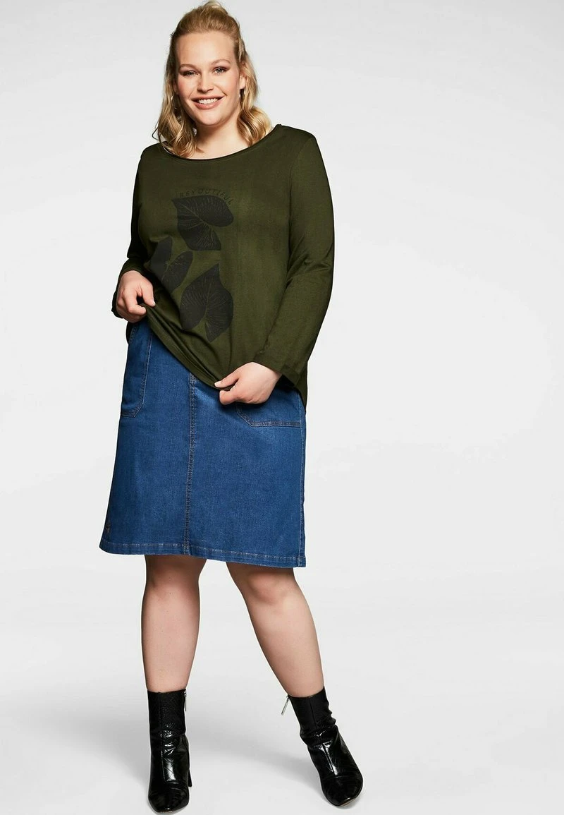 Sheego A-Linien-Rock - Blue Used Denim 4 Sheego A-Linien-Rock - Blue Used Denim – Bild 2