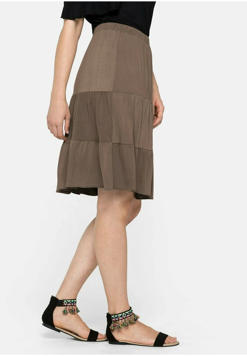 Sheego STRAND - A-Linien-Rock - Dunkeltaupe 6 Sheego STRAND - A-Linien-Rock - Dunkeltaupe – Bild 4