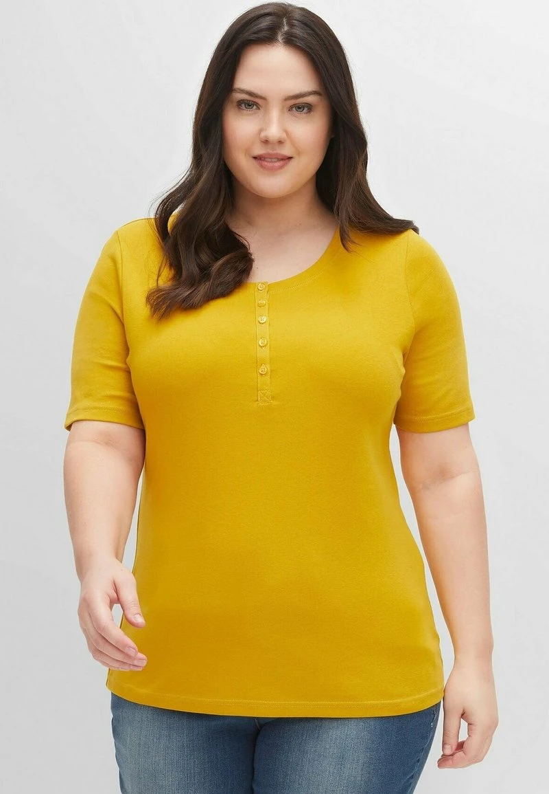 Sheego T-Shirt Basic - Senfgelb 8 Sheego T-Shirt Basic - Senfgelb – Bild 6