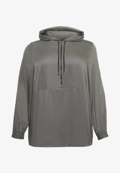 Sheego Kapuzenpullover - Rauchgrau -Sheego 27e558d8a7074340b3585fb596882264