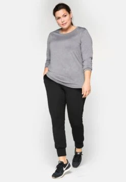 Sheego Langarmshirt - Grau Meliert 9 Sheego Langarmshirt - Grau Meliert -Sheego 284df8046c4e491cb094b3c4a520bfd9