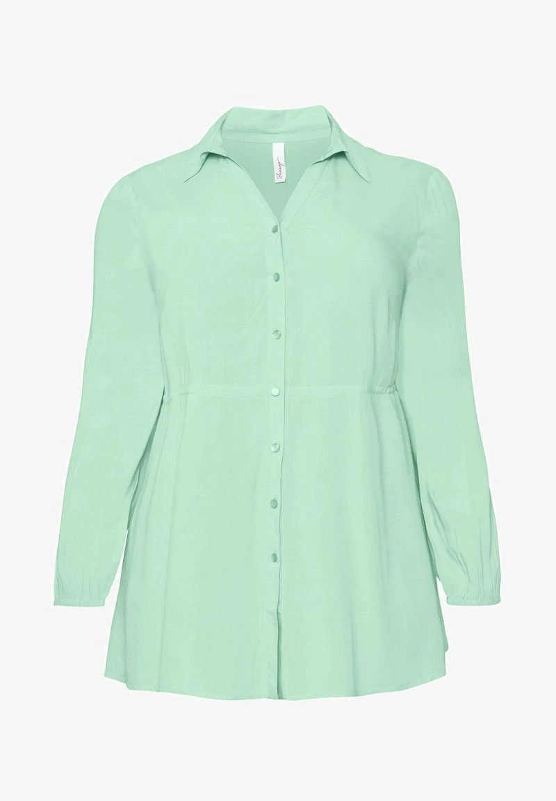 Sheego Hemdbluse - Pudergrün 7 Sheego Hemdbluse - Pudergrün – Bild 5