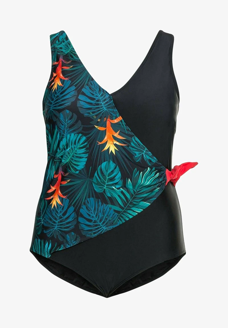 Sheego Badeanzug - Schwarz Bedruckt 7 Sheego Badeanzug - Schwarz Bedruckt – Bild 5