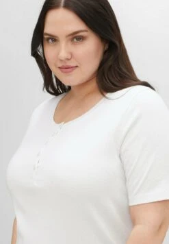 Sheego T-Shirt Basic - Weiß -Sheego 2998895c3a404cb19c2f8bc982e9cb81