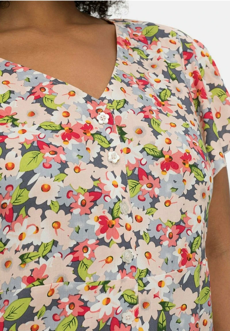 Sheego Bluse - Rosé Gemustert 6 Sheego Bluse - Rosé Gemustert – Bild 4