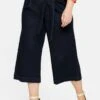 Sheego Flared Jeans - Dark Blue Denim