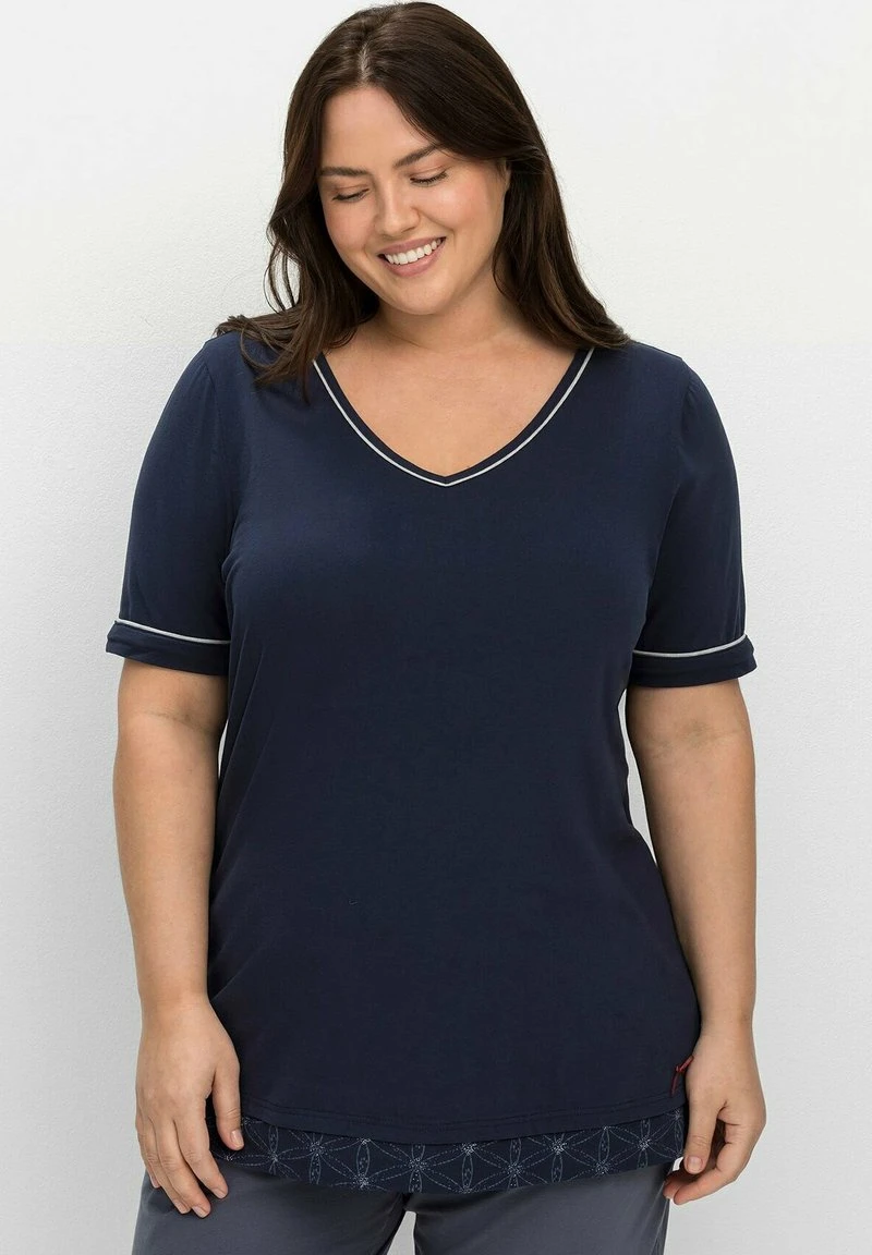 Sheego Nachtwäsche Shirt - Marine 8 Sheego Nachtwäsche Shirt - Marine – Bild 6