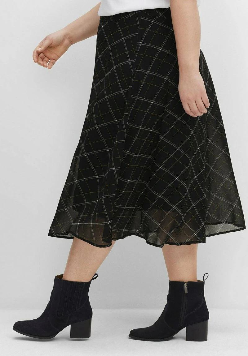 Sheego A-Linien-Rock - Schwarz Gemustert 7 Sheego A-Linien-Rock - Schwarz Gemustert – Bild 5