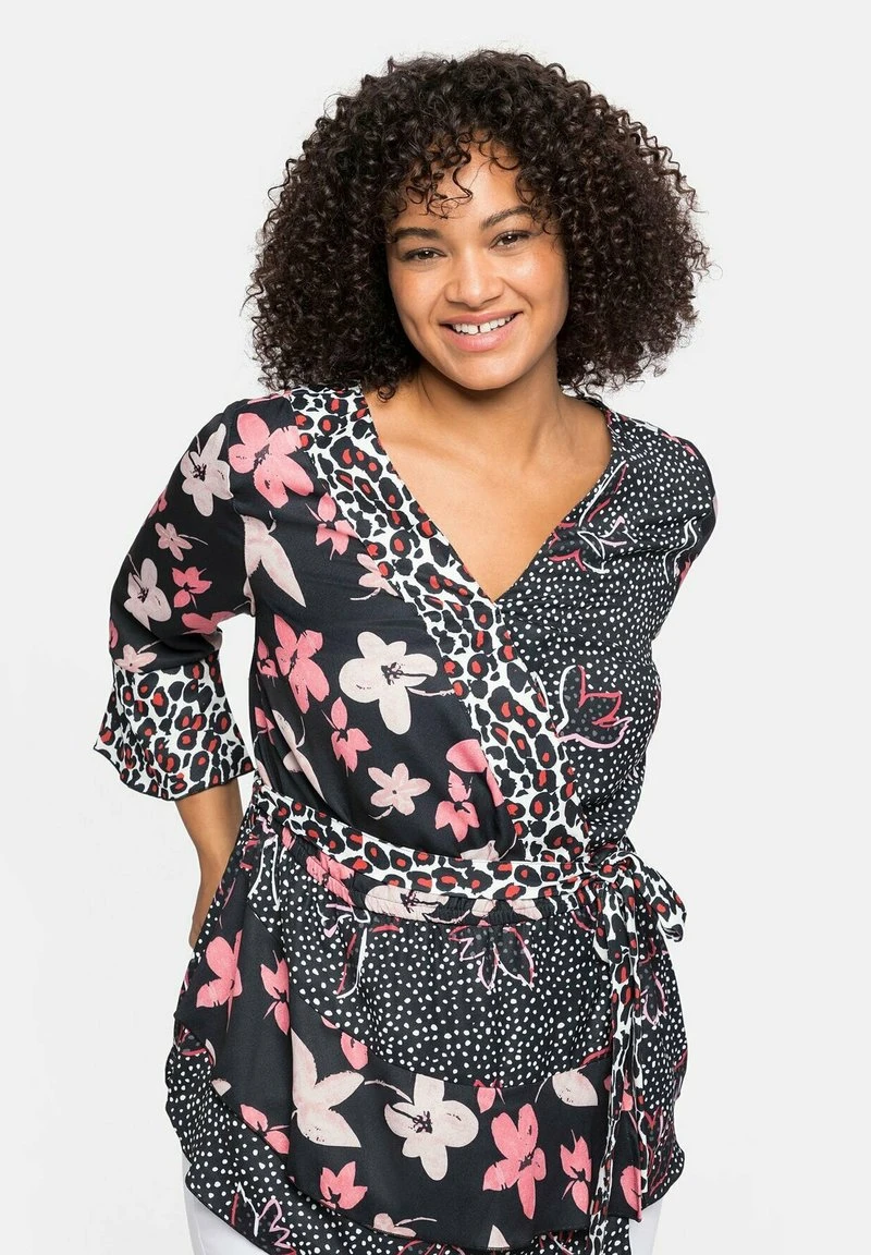 Sheego Bluse - Schwarz Bedruckt 6 Sheego Bluse - Schwarz Bedruckt – Bild 4