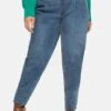 Sheego Jeans Straight Leg - Blue Used Denim