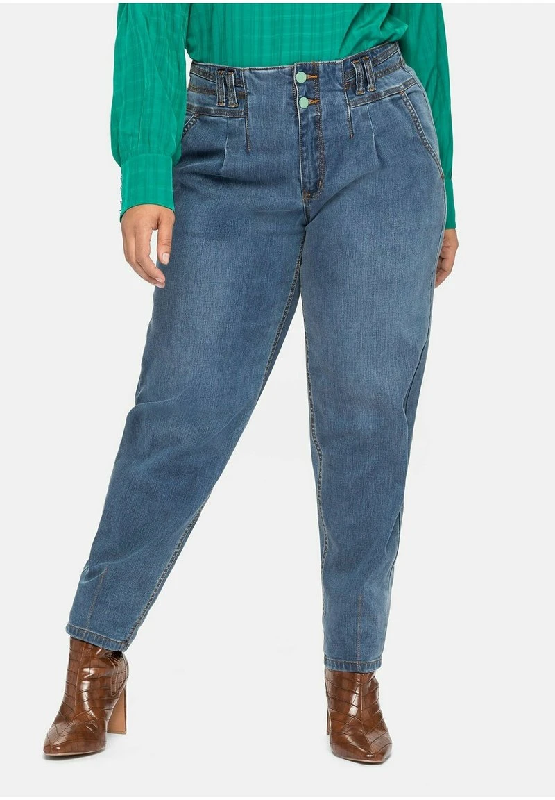 Sheego Jeans Straight Leg - Blue Used Denim 3 Sheego Jeans Straight Leg - Blue Used Denim