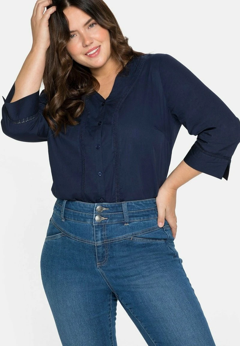 Sheego Bluse - Marine 6 Sheego Bluse - Marine – Bild 4