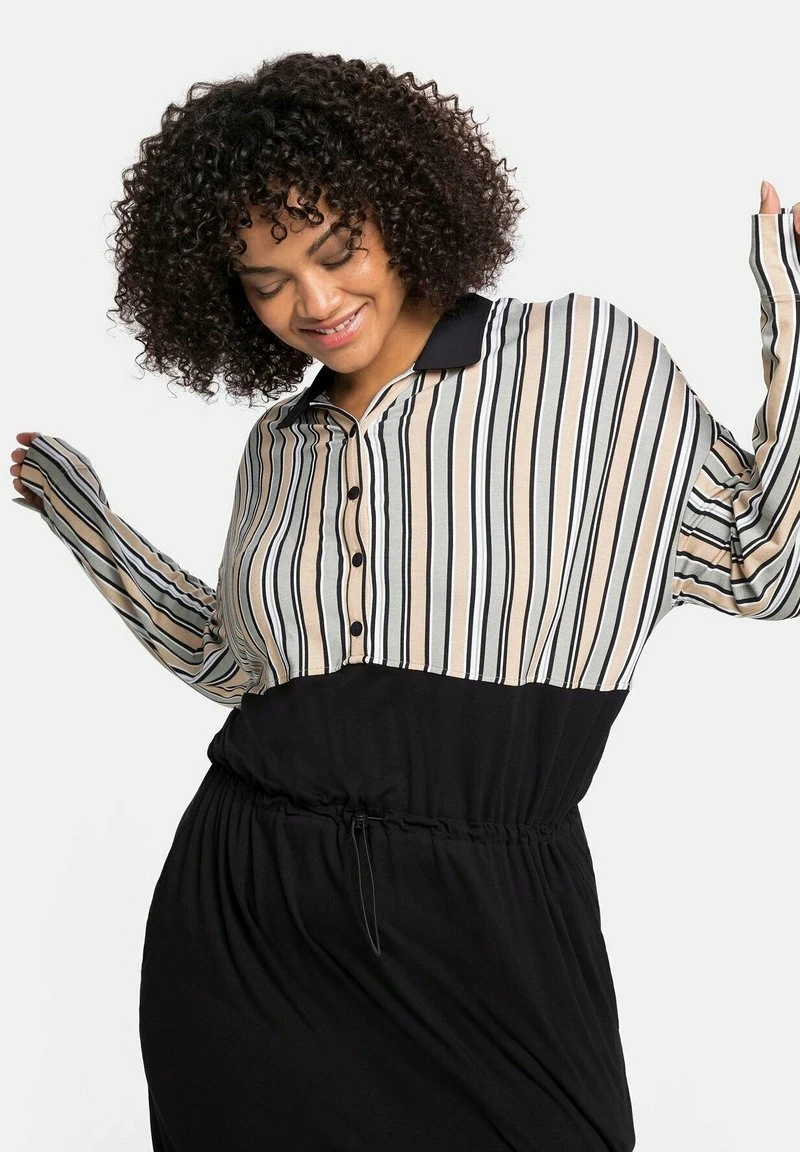 Sheego Blusenkleid - Schwarz 5 Sheego Blusenkleid - Schwarz – Bild 3