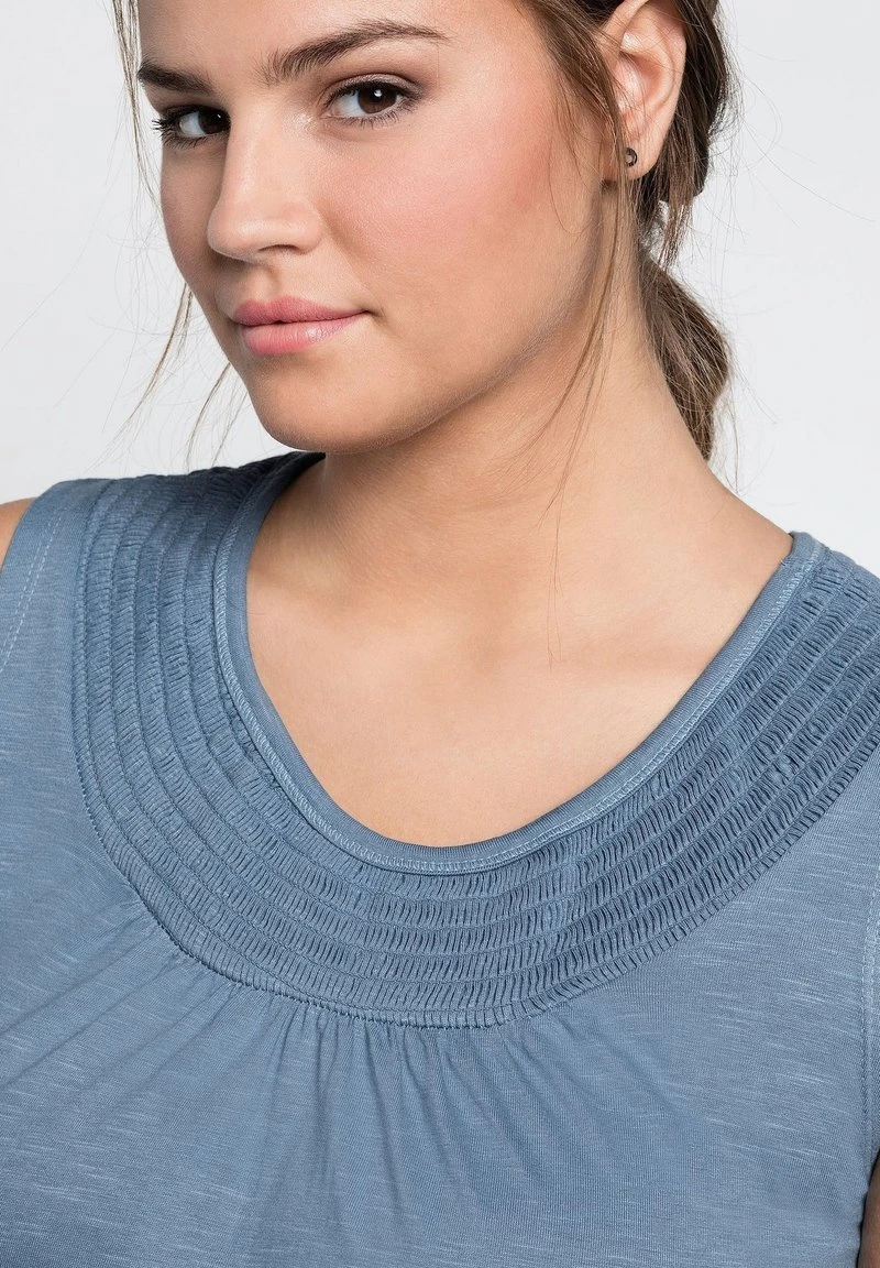 Sheego Jerseykleid - Blau 6 Sheego Jerseykleid - Blau – Bild 4