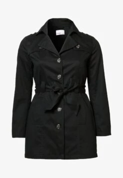 Sheego Trenchcoat - Black -Sheego 2ad4f2162e7a47089f71240c72909ac3