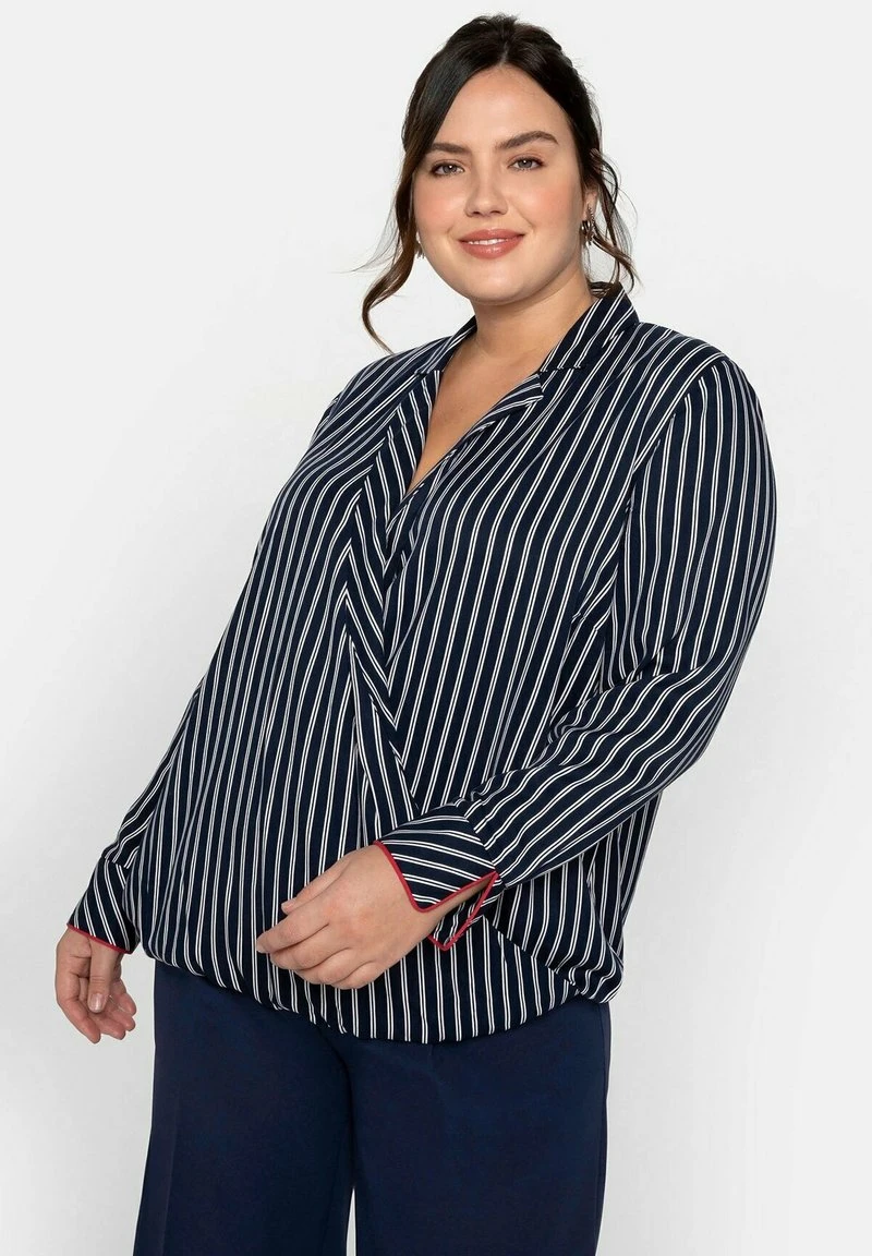 Sheego Bluse - Marine Gestreift 3 Sheego Bluse - Marine Gestreift