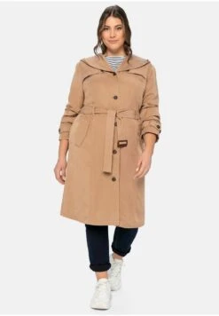 Sheego TRENCH - Trenchcoat - Cappuccino -Sheego 2b32614cf8b24ae69d662232a3b2bec0