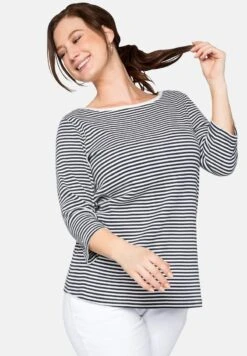 Sheego Langarmshirt - Marine 13 Sheego Langarmshirt - Marine -Sheego 2bcb8e59e3384c93bdf3e8d8016dd4ec 1