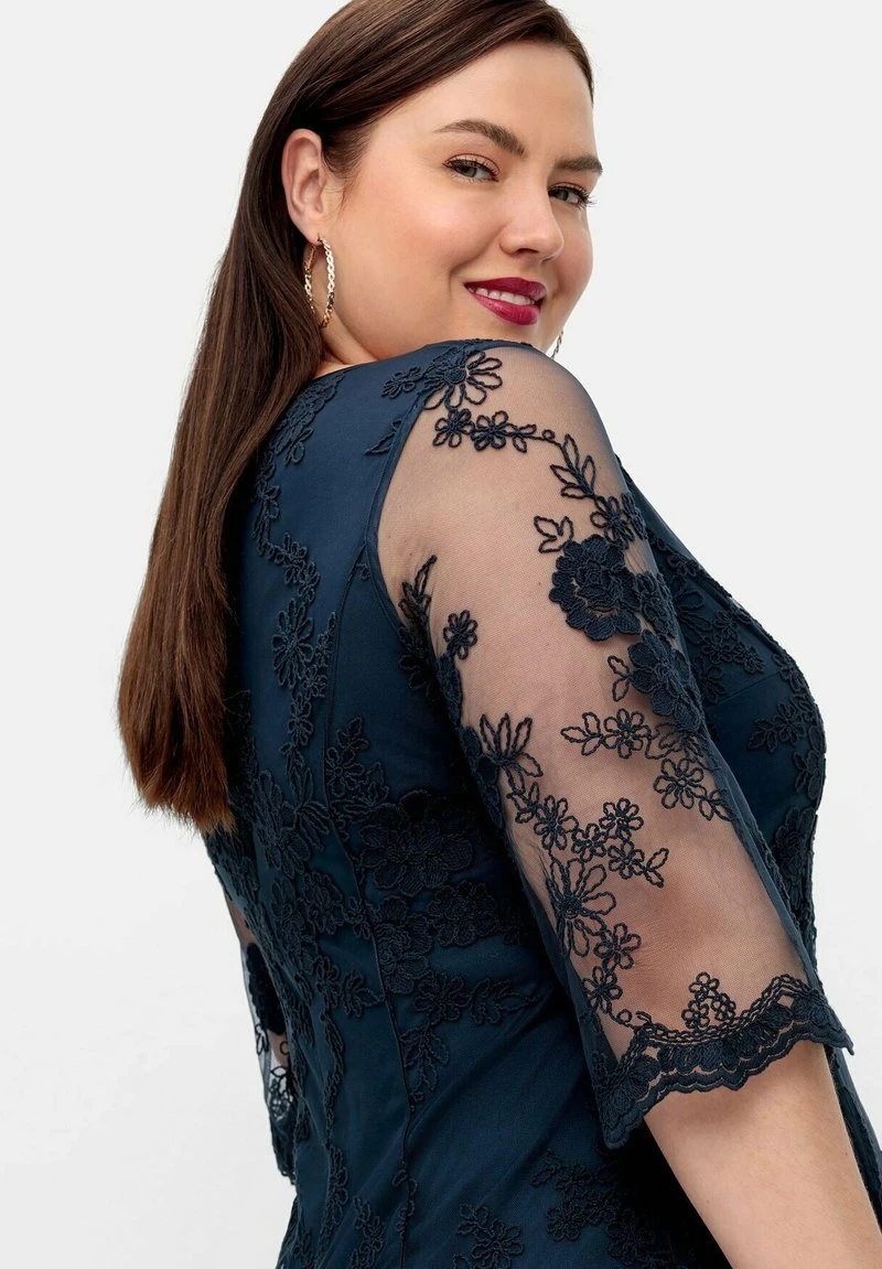 Sheego Cocktailkleid/festliches Kleid - Nachtblau 7 Sheego Cocktailkleid/festliches Kleid - Nachtblau – Bild 5