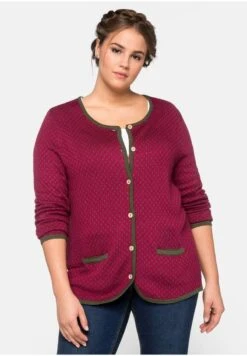 Sheego Strickjacke - Beere -Sheego 2db512df59724d9980e68cd1f17ad7b0 1