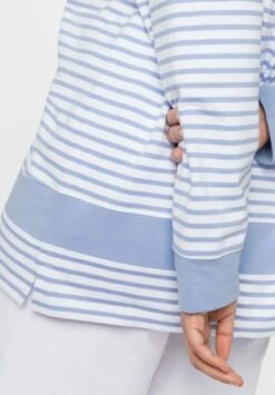 Sheego Sweatjacke - Mittelblau Gestreift 11 Sheego Sweatjacke - Mittelblau Gestreift -Sheego 2df668da3de44c5e998a41ea553d3965