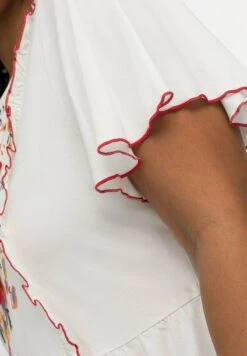 Sheego Bluse - Weiß Gemustert -Sheego 2e7b01a548b741c2a56c39183b44424c