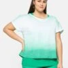 Sheego T-Shirt Print - Blattgrün