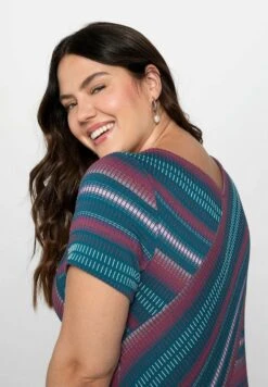 Sheego Strickkleid - Gestreift 10 Sheego Strickkleid - Gestreift -Sheego 2f2b26a34acb46b58db576120bf6a156